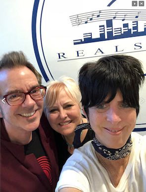 With Lindsay Tomasic and hit songwriter Diane Warren